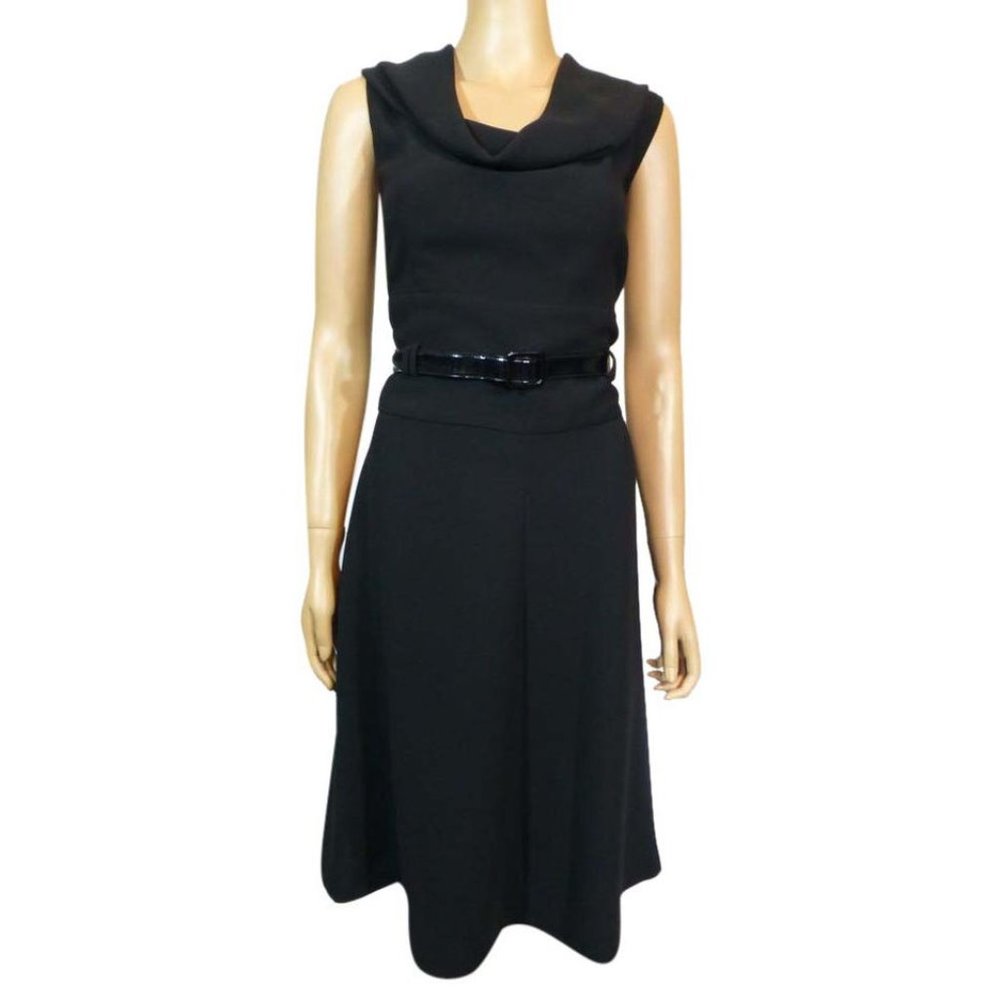 Alex Marie Crepe Cowl Neck Dress  Final Price